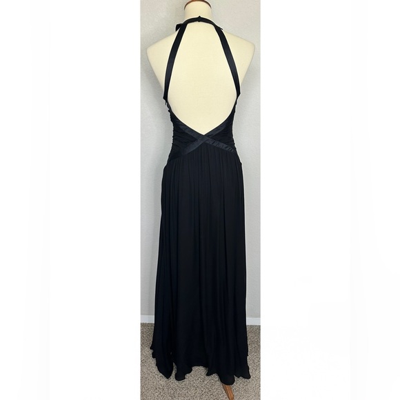 L'AGENCE Marvella Dress in Black Maxi Size 4 High Neck Formal Gown - Picture 3 of 9